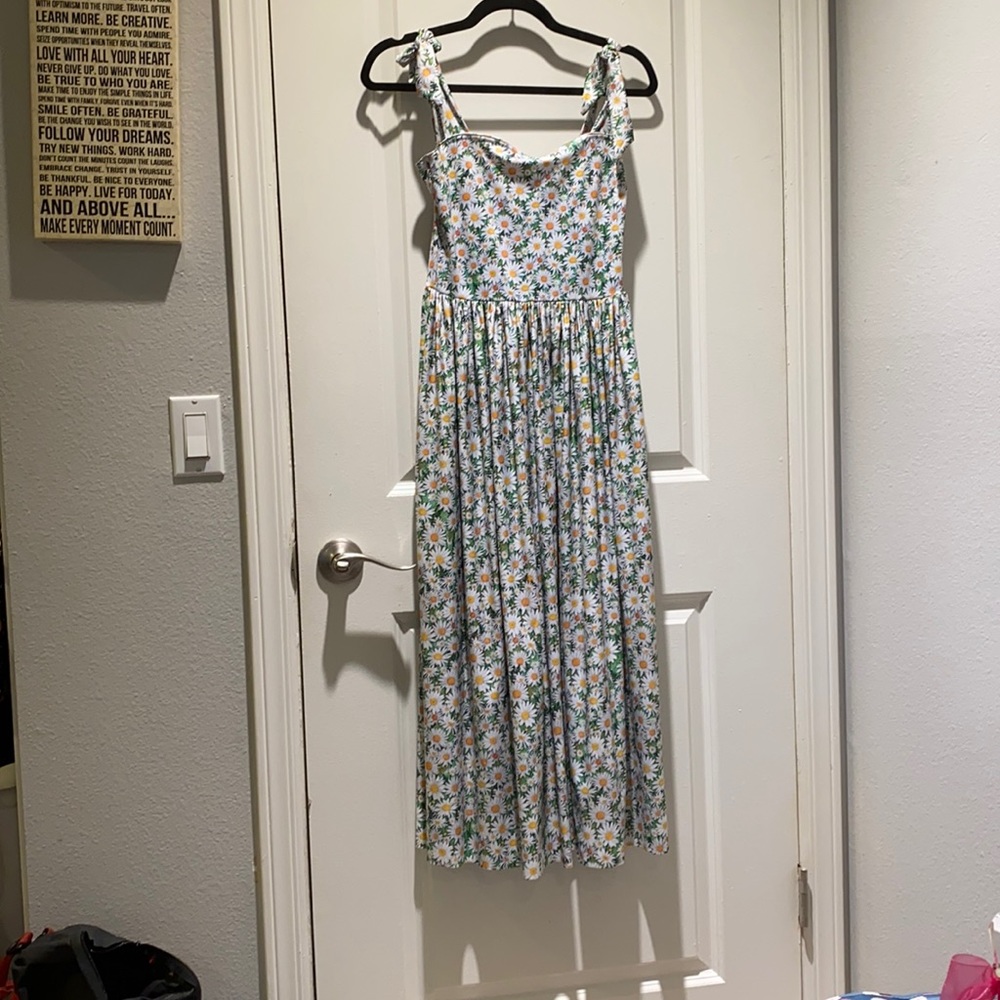 Black milk midi daisy dress